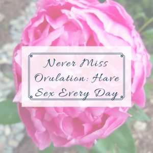 never miss ovulation have sex every day