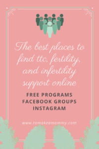 Need some community on your ttc or infertility journey? Here are the best free online places to find support on your journey to baby!