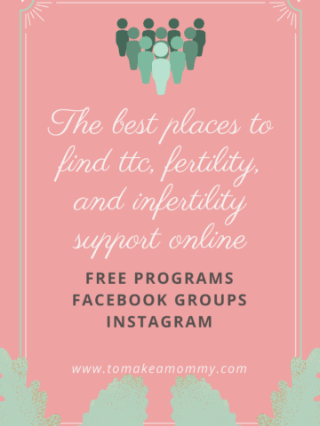 Need some community on your ttc or infertility journey? Here are the best free online places to find support on your journey to baby!