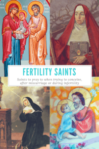 Catholic Patron Saints of Fertility, Infertility, Trying to Conceive, Getting Pregnant, and Pregnancy. St. Rita, St. Anne, St. Joachim, St. Gianna, St. Eulalia, St. Catherine, St. Brigid, St. Collette, St. Joseph, St. Anthony, St. Jude, St. Gerard, St. Raymond, St. Philomena.