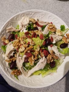 A gorgeous fertility salad packed with superfoods like avocado, olives, walnuts, and goji berries!
