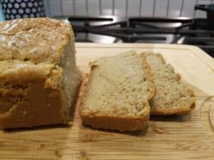 The easiest keto bread recipe ever. Super yummy, made with almond butter, coconut butter, and eggs! #keto #paleo #lowcarb