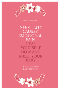 Healing the emotional pain of infertility in order to open yourself wide to new life and receiving your baby!