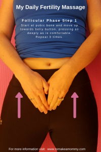 Mayan Fertility Massage for the Follicular Phase, increasing blood flow to the uterus to improve uterine lining and to the ovaries for healthy eggs!