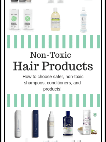 Shampoo, Conditioner, and Hair Products that are non-toxic and safer for fertility and pregnancy. #infertility #nontoxic #fertility