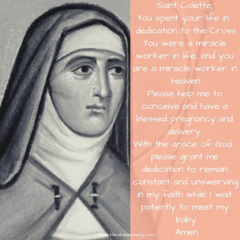Prayer to Saint Colette: St. Colette of Corbie - To Make a Mommy