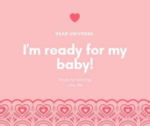 Ask the universe for your miracle baby! #infertility #fertility #ttc