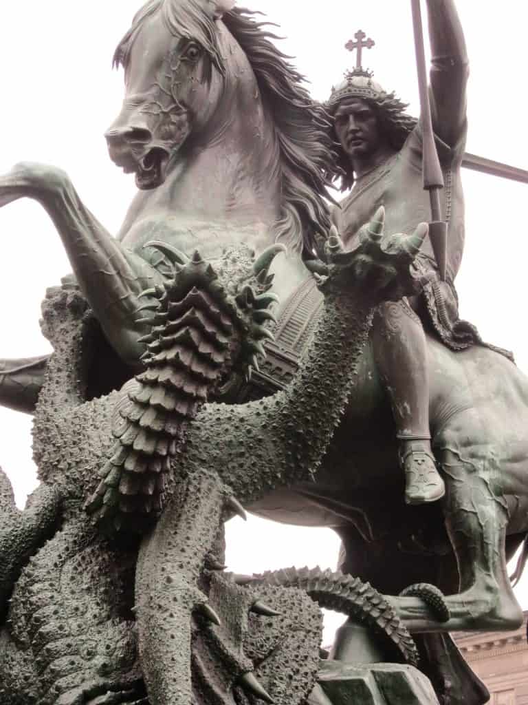 St. George defeating the dragon