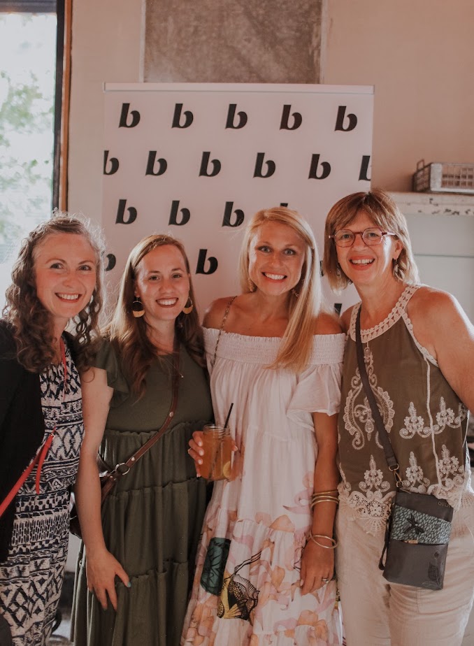 four women smiling at the camera at a Beautycounter event; what is a beautycounter consultant